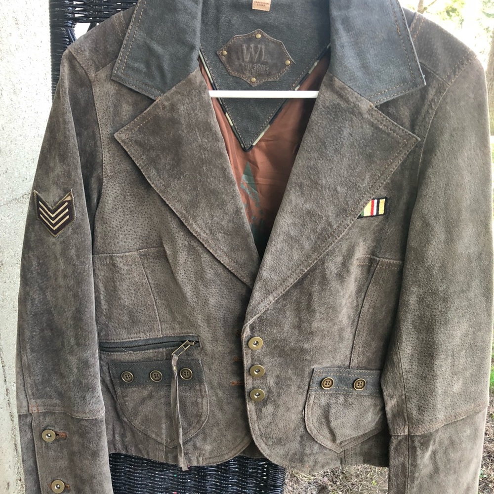 Green Suede Blazer